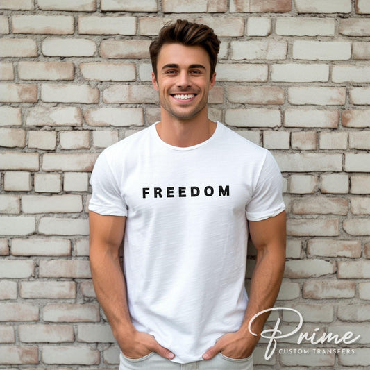 Charlie Kirk Freedom DTF Transfer, Ready to Press, T-shirt Transfer, Heat Transfer, Direct to Film, Human Rights, Justice, Political