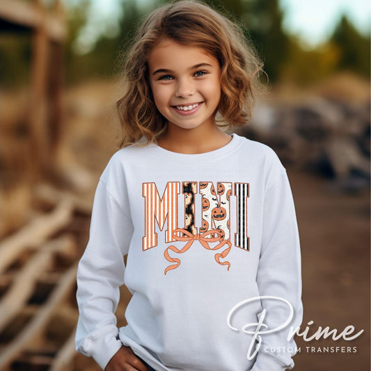 Coquette Halloween Mini DTF Transfer, Ready to Press, Heat Transfer, Direct to Film, Mommy and Me Matching Shirt Transfers