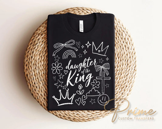 Daughter of The King DTF Transfer, Christian Easter T-shirt Design