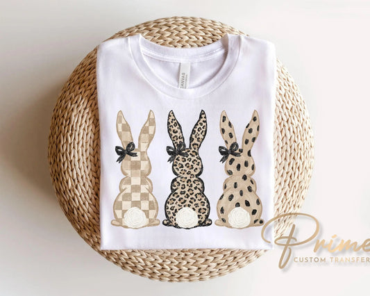Easter Bunnies DTF Transfer, Easter T-shirt Design