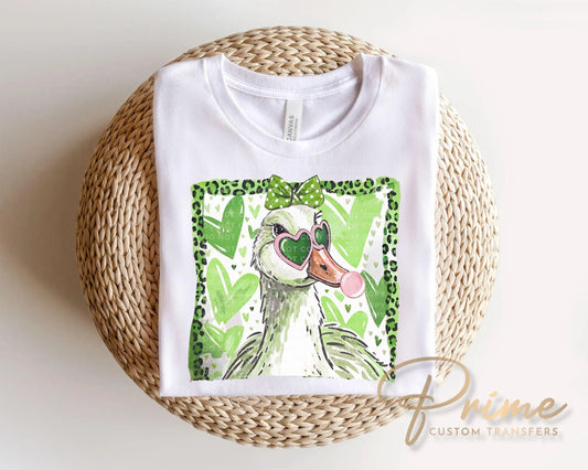 Lucky Goose DTF Transfer | Ready To Press, St Patricks Day Tshirt Design