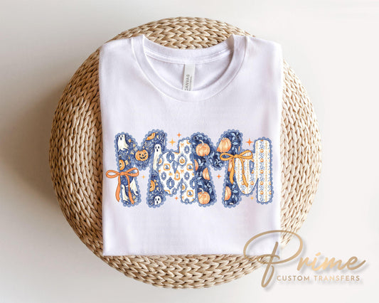 Coquette Halloween Mama DTF Transfer, Ready to Press, Tshirt Design for Mom