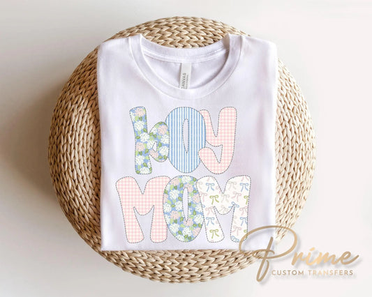 Boy Mom DTF Transfer, Ready to Press, Mother's Day Tshirt Design