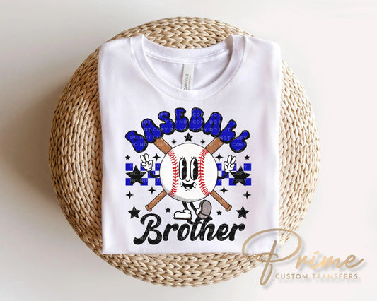 Baseball Brother DTF Transfer, Ready to Press, Biggest Fan Tshirt Design