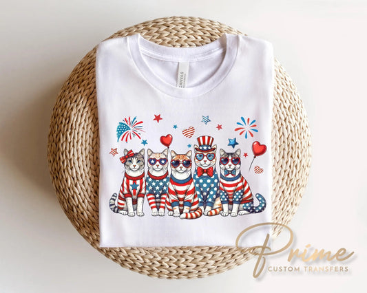 Patriotic Dogs DTF Transfer, Ready to Press, 4th of July Dog Lover Tshirt Design