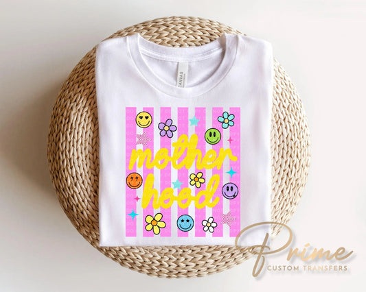 Striped Coquette Motherhood DTF Transfer, Gift for Mom, Trending Tshirt Design