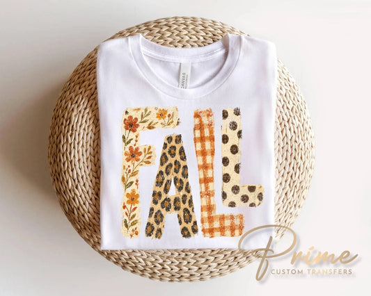 Brushstroke Fall DTF Transfer, Ready to Press, Halloween T-shirt Design