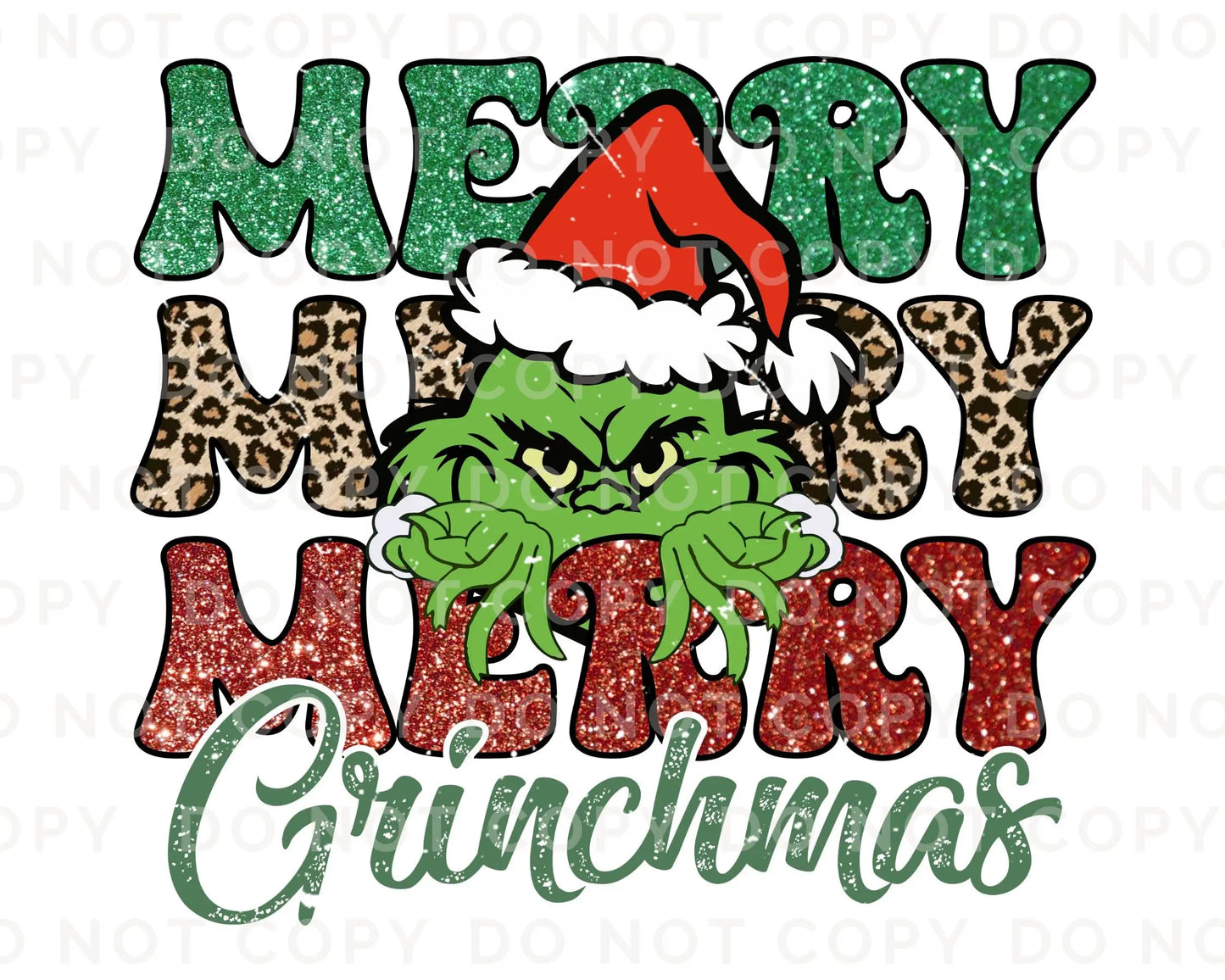 Merry Grinchmas DTF Transfer Prime Custom Transfers