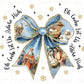 Nativity Coquette Christmas Bow DTF Transfer