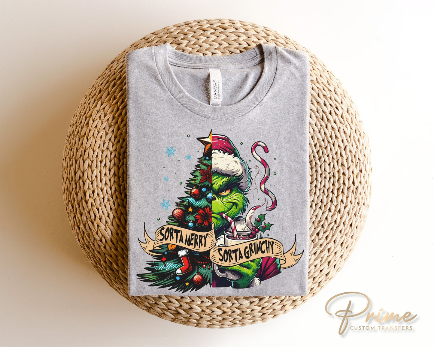 Sorta Merry Sorta Grinchy DTF Transfer