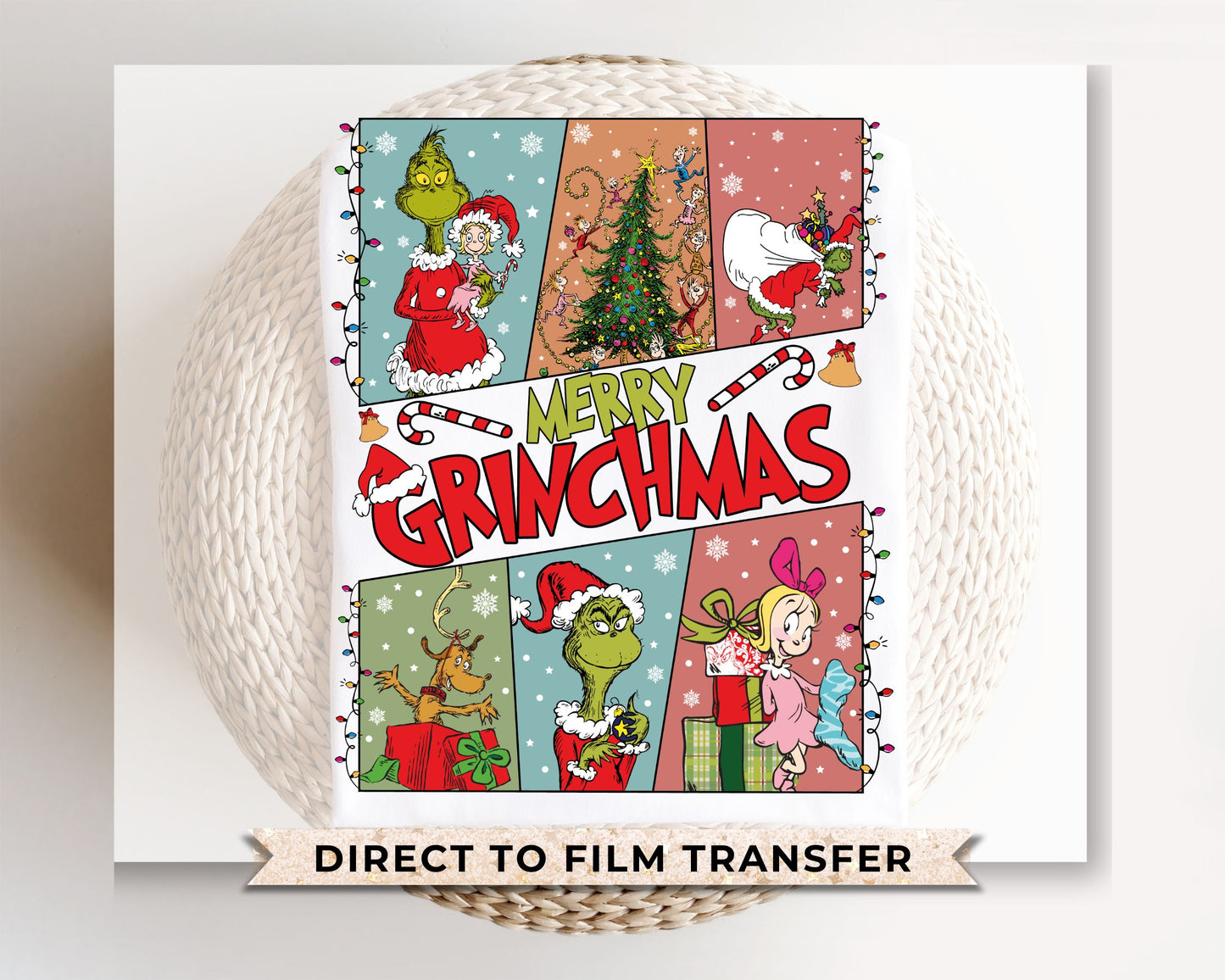 Merry Grinchmas DTF Transfer