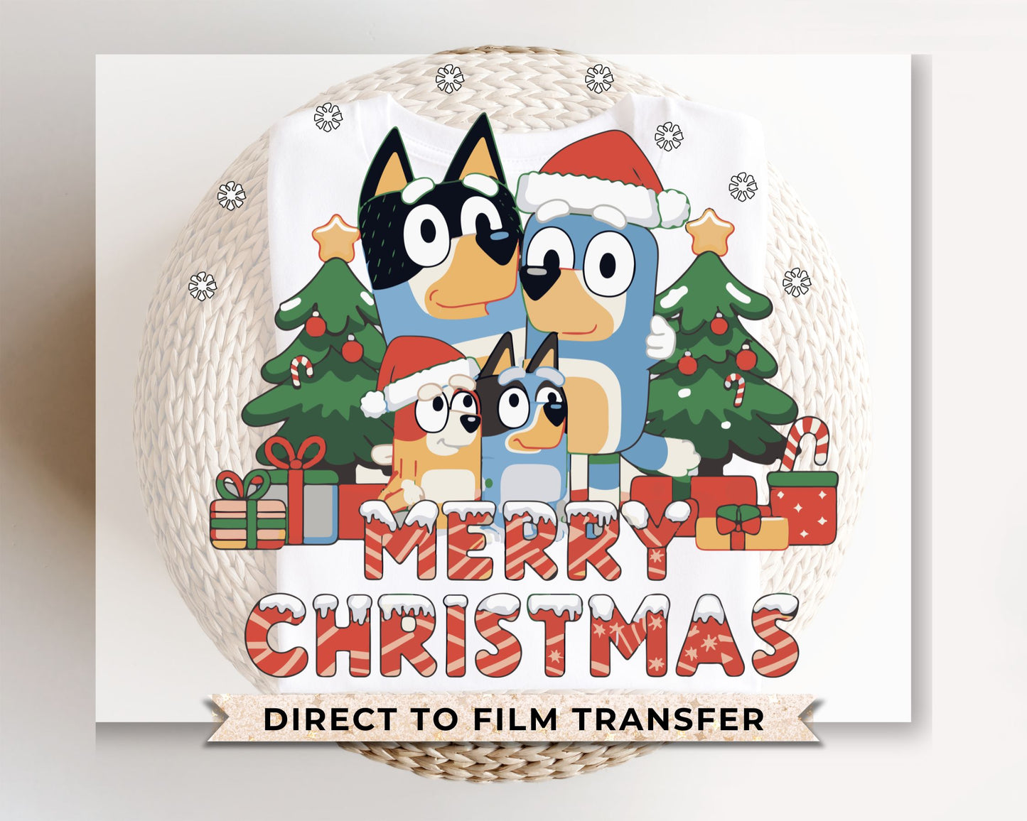 Bluey Family Christmas - DTF Transfer