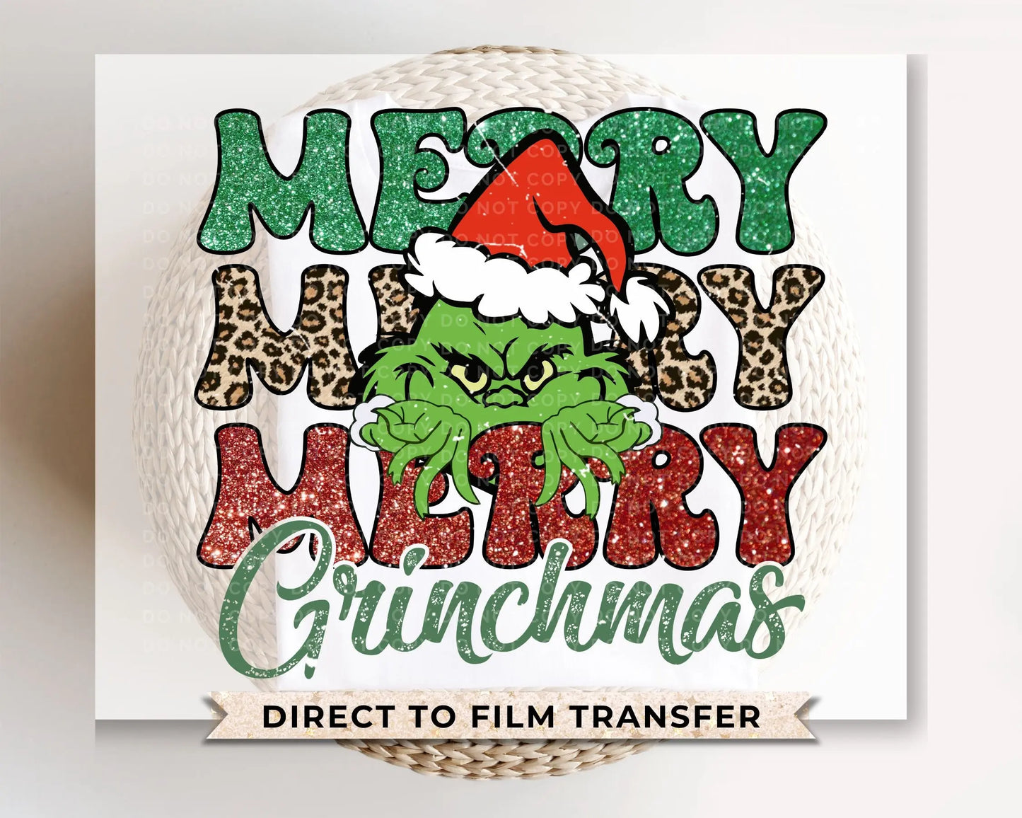 Merry Grinchmas DTF Transfer Prime Custom Transfers