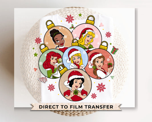 Princess Ornaments DTF Transfer