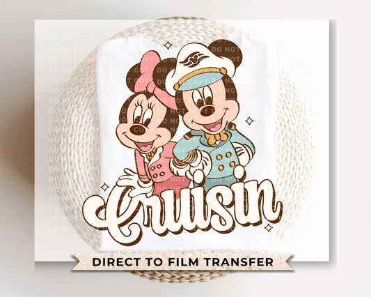 Mickey and Minnie Cruise DTF Transfer