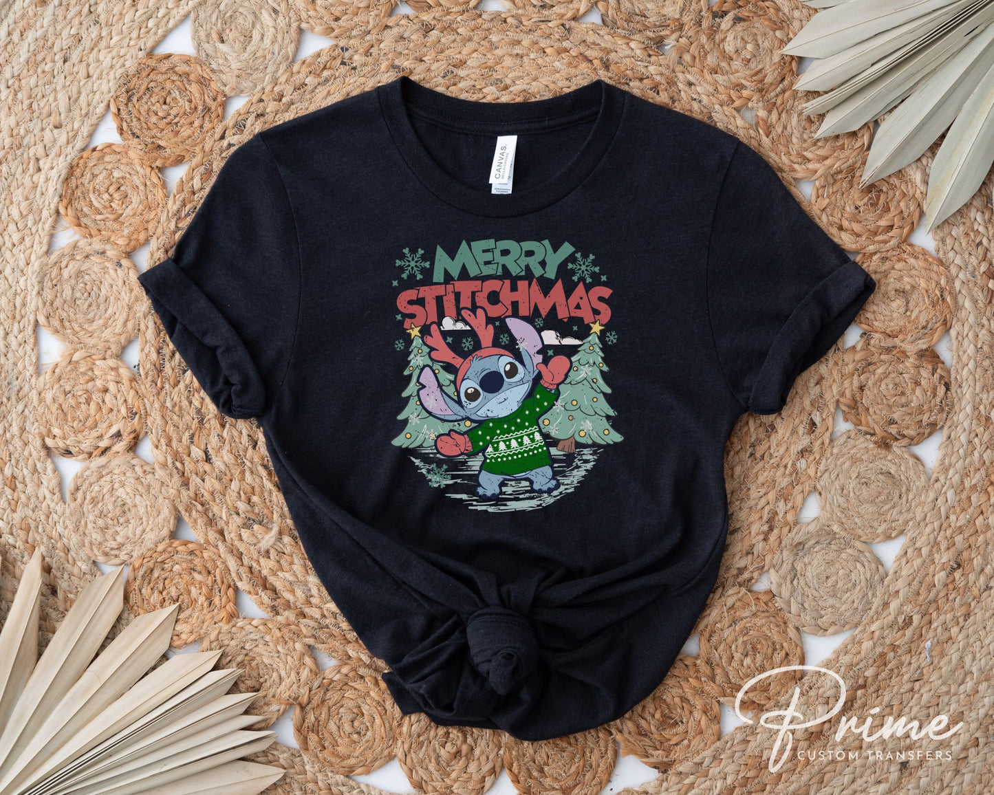 Merry Stitchmas Lilo and Stitch DTF Transfer