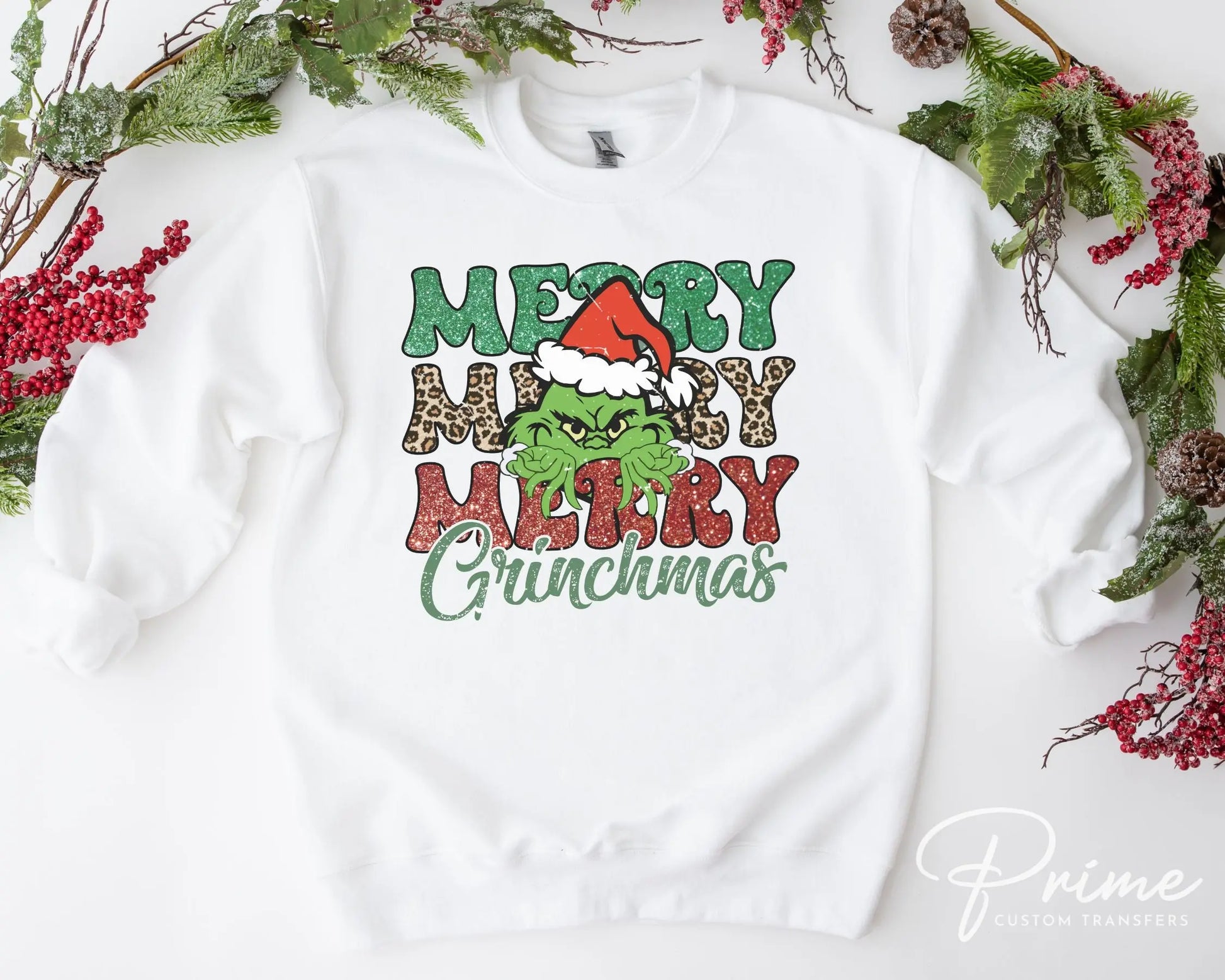 Merry Grinchmas DTF Transfer Prime Custom Transfers