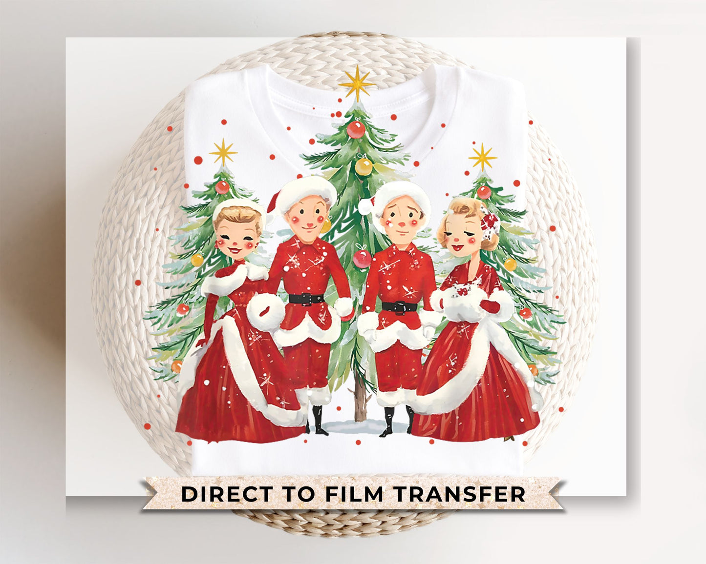 White Christmas santa claus 1