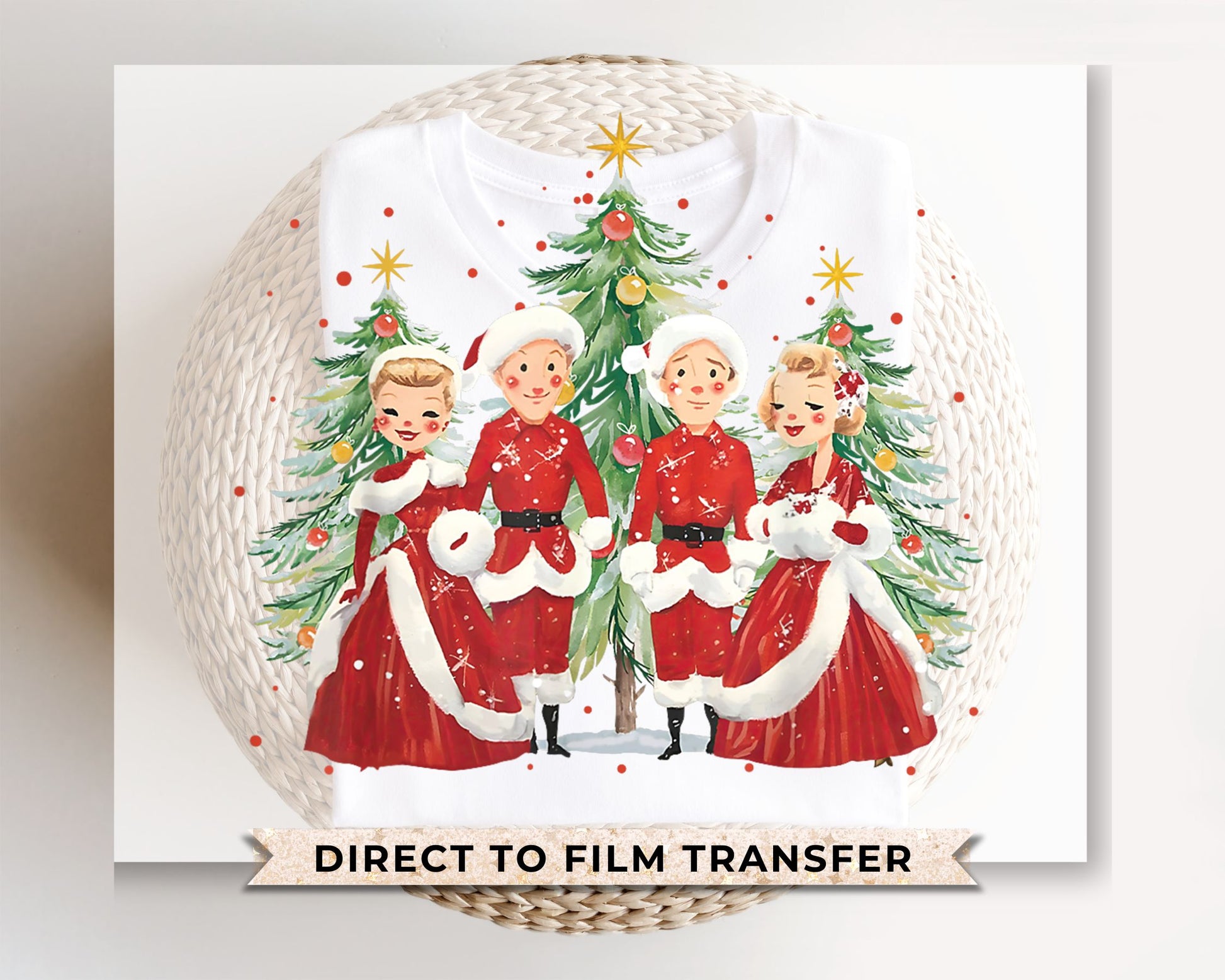 White Christmas santa claus 1