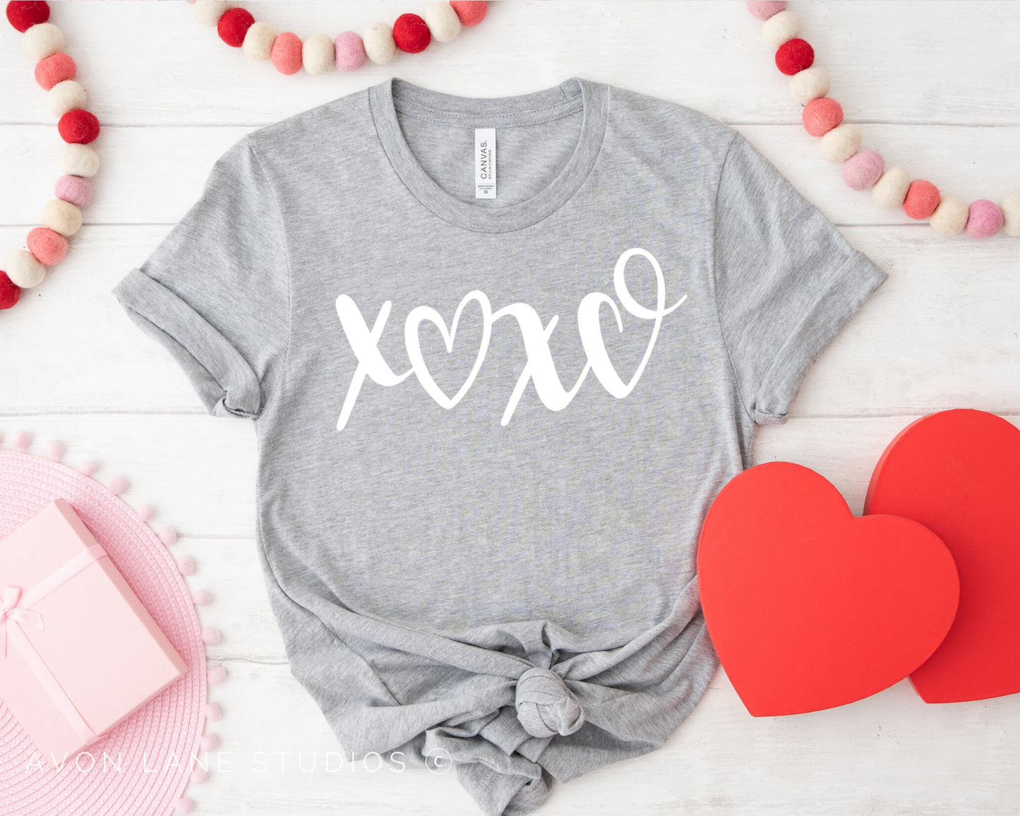 XOXO Heart DTF Transfers, Ready to Press, T-shirt Transfers, Heat Transfer, Valentine’s Day Direct to Film, Ready to Ship