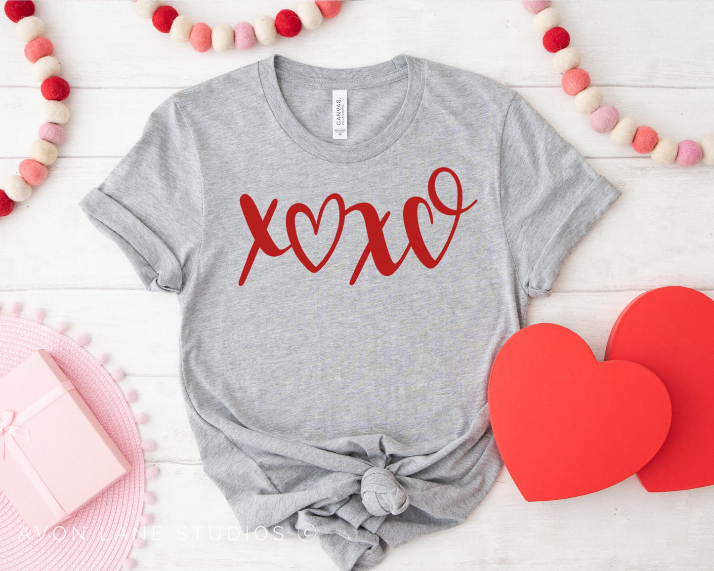 XOXO Heart DTF Transfers, Ready to Press, T-shirt Transfers, Heat Transfer, Valentine’s Day Direct to Film