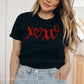 XOXO Heart DTF Transfers, Ready to Press, T-shirt Transfers, Heat Transfer, Valentine’s Day Direct to Film