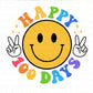 Happy 100 Days of School, DTF Transfers, Ready to Press, T-shirt Transfers, Heat Transfer, Direct to Film, Smiley Face 100 Days