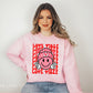 Love Vibes Smiley Face, Groovy Valentine DTF, Ready to Press, Heat Transfer, Valentine’s Day Direct to Film, Retro Smiley Face