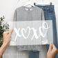 XOXO Heart DTF Transfers, Ready to Press, T-shirt Transfers, Heat Transfer, Valentine’s Day Direct to Film, Ready to Ship