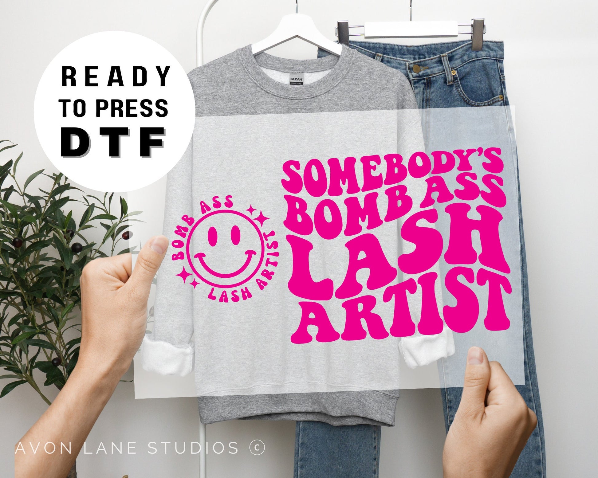 DTF Transfers, Somebody's, Hair Stylist, Ready to Press, T-shirt Transfers, Heat Transfer, Direct to Film, Somebody's Bomb Ass Lash Tech