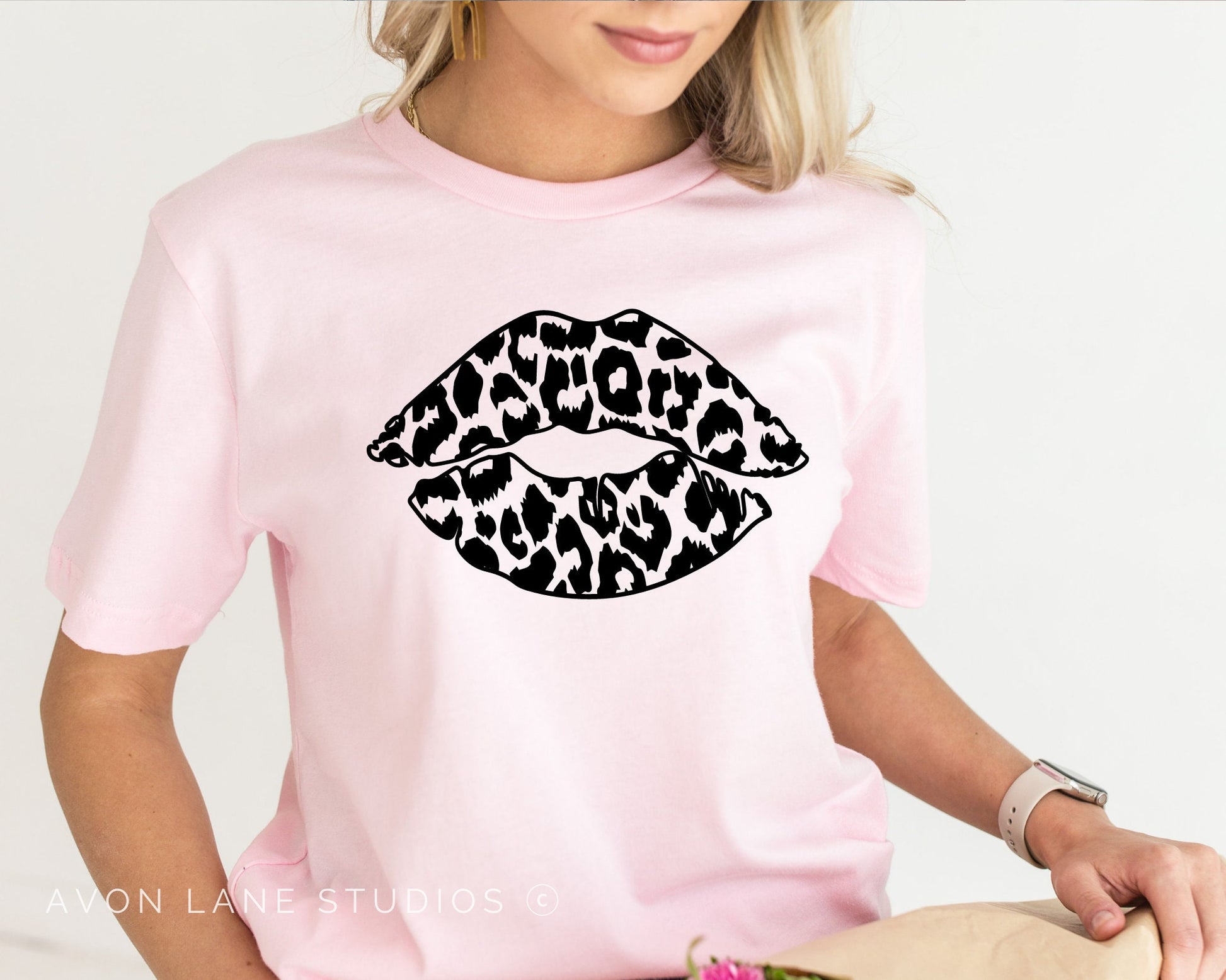 Leopard Lips, Valentine DTF, Ready to Press, T-shirt Transfers, Heat Transfer, Valentine’s Day Direct to Film, Leopard Kiss Lips