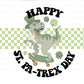 Happy St Pa-Trex Day, St. Patricks Day, Tshirt Transfer, Ready to Press, St. Patrick's Day Transfer, Dinosaur Tshirt Transfer