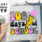 100 Happy Days of School, DTF Transfers, Ready to Press, T-shirt Transfers, Heat Transfer, Direct to Film, Happy 100 Days of School