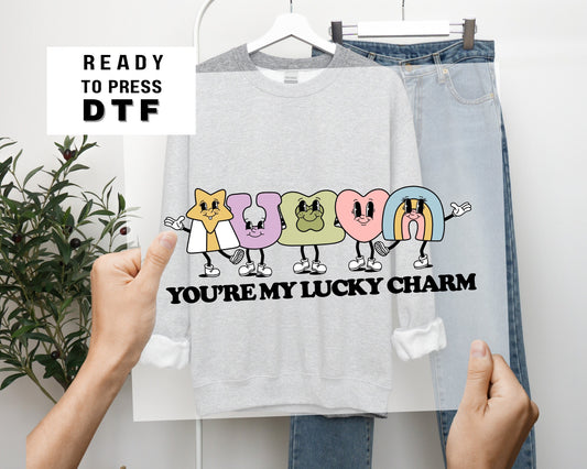 DTF Tshirt Transfer Ready to Press St Patricks Day T shirt Transfers Heat Transfer Direct to Film dtf You're My Lucky Charm dtf for T-shirts