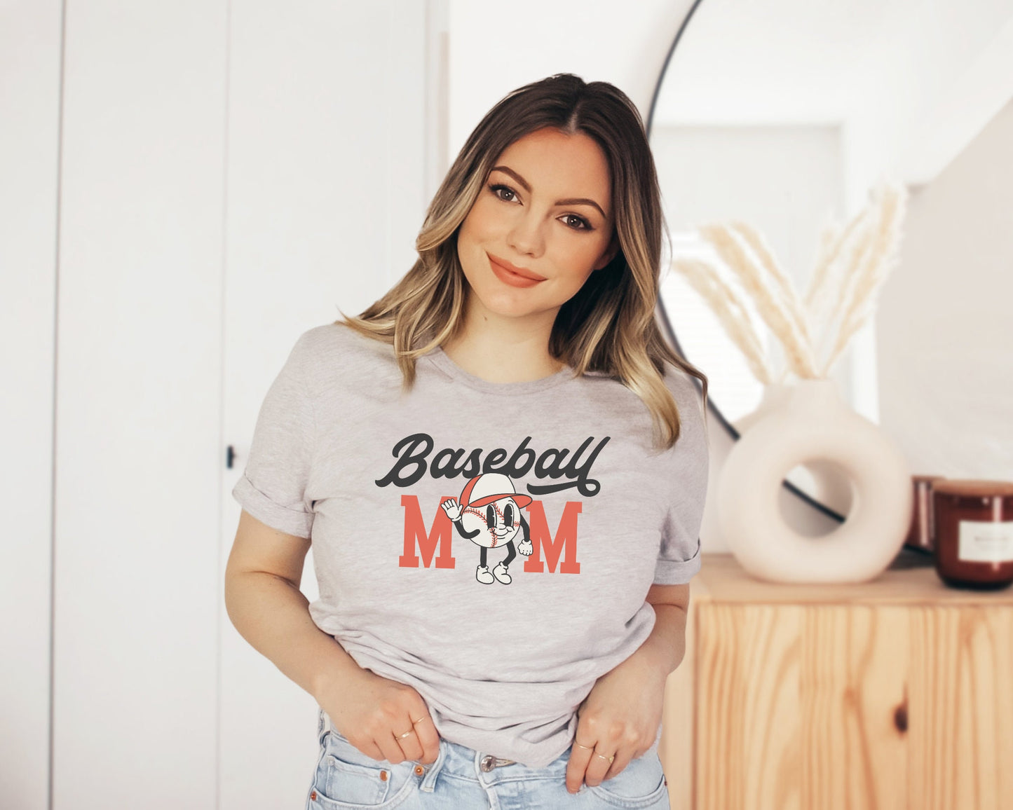 DTF Transfers Ready to Press Tshirt Transfers Baseball Mama Heat Transfer Direct to Film Sports dtf Transfers Baseball Mom
