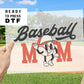 DTF Transfers Ready to Press Tshirt Transfers Baseball Mama Heat Transfer Direct to Film Sports dtf Transfers Baseball Mom
