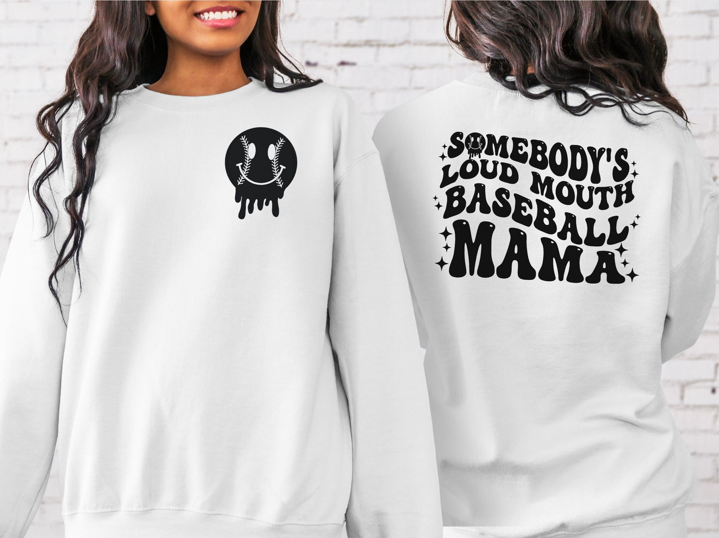 Somebody's Loud Mouth Baseball Mama DTF Transfers, Baseball dtf, Baseball Fan dtf, Baseball Vibes dtf, Baseball Mom dtf, Ready to Press