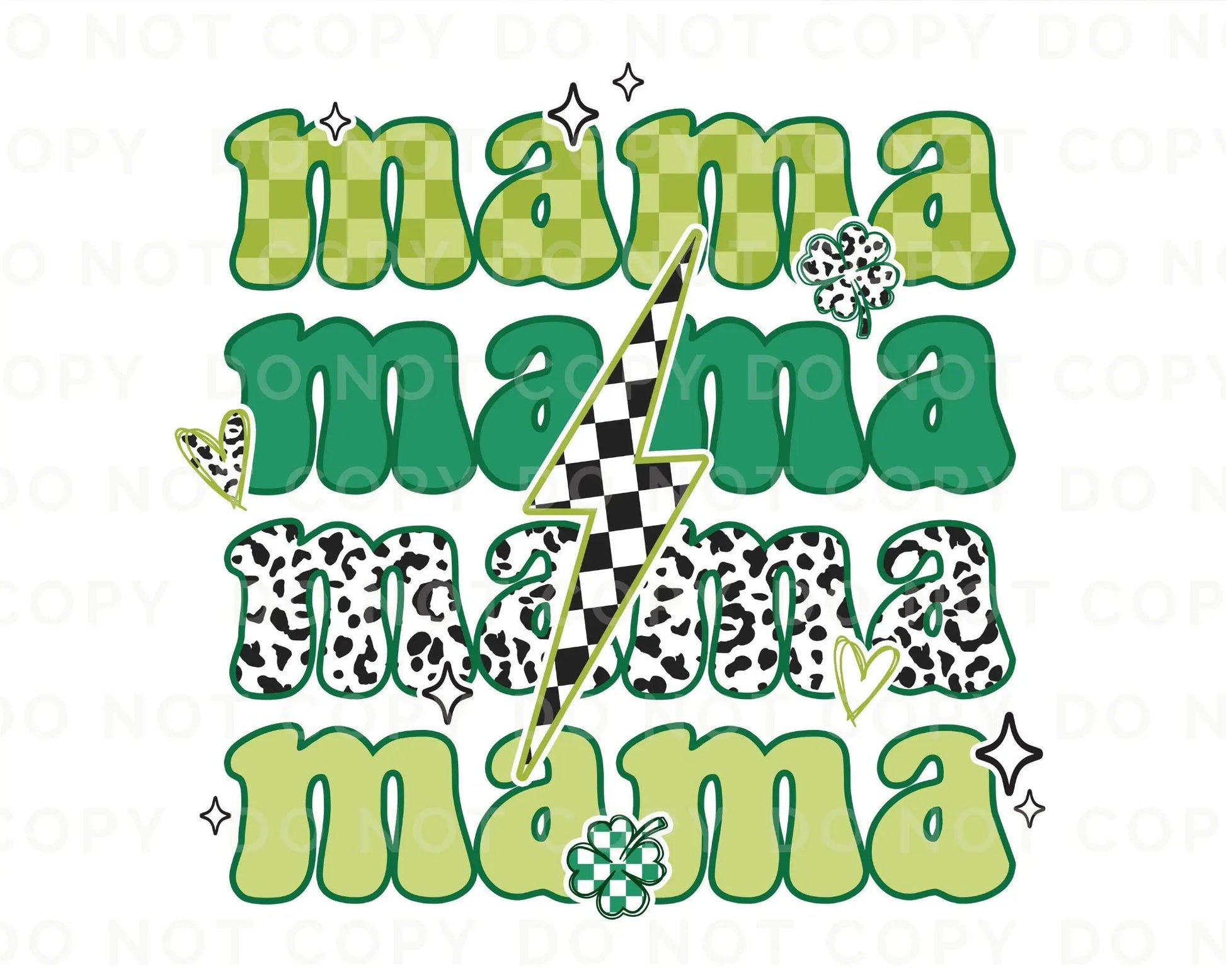 DTF Ready to Press Tshirt Transfers St Patricks Day Heat Transfer Direct to Film dtf Transfers dtf Patrick's Day Mama Tshirt Transfer