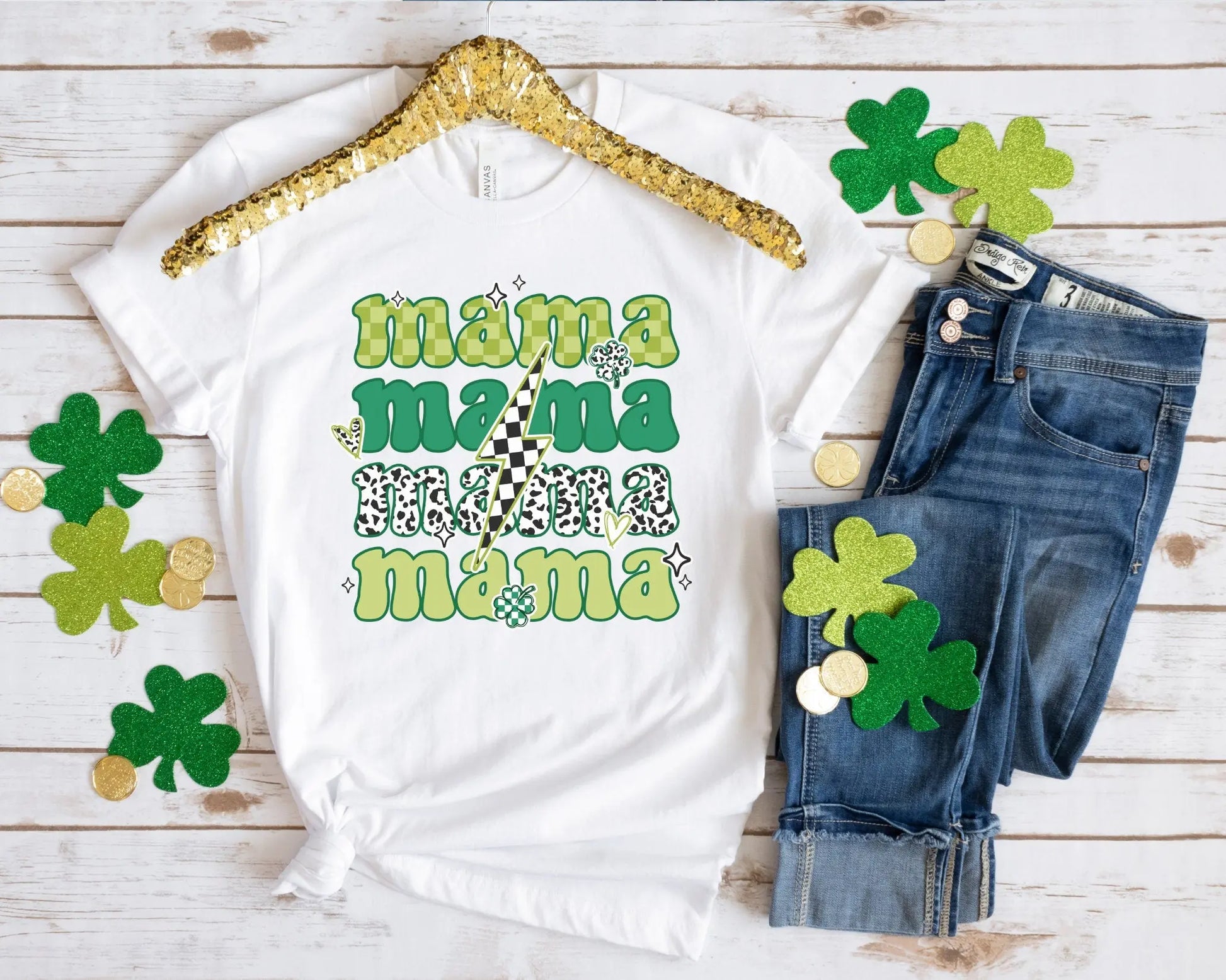 DTF Ready to Press Tshirt Transfers St Patricks Day Heat Transfer Direct to Film dtf Transfers dtf Patrick's Day Mama Tshirt Transfer