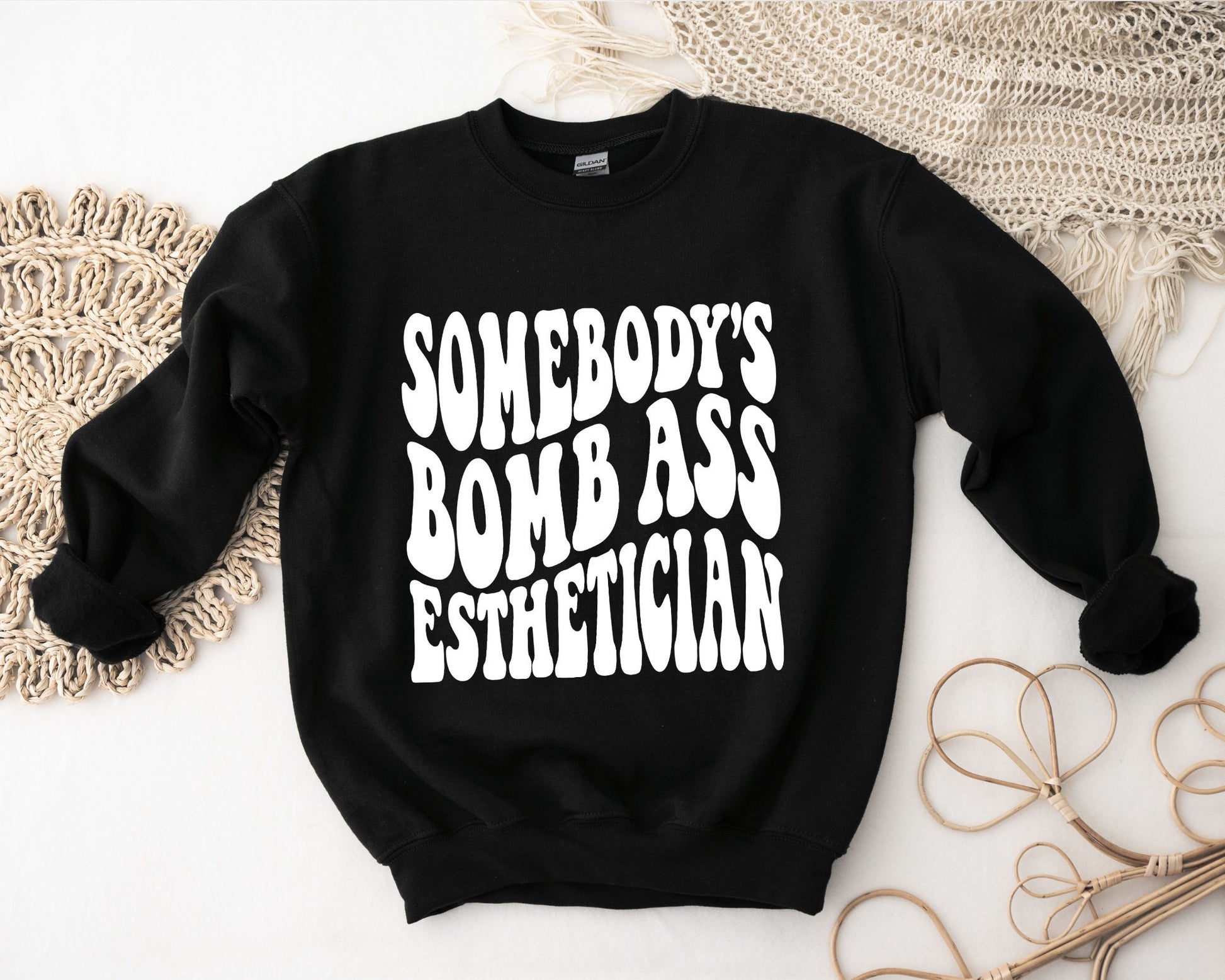 DTF Transfers, Heat Transfer, Ready to Press, Direct to Film, Ready to Press Tshirt Transfers, Somebody's Bomb Ass Esthetician