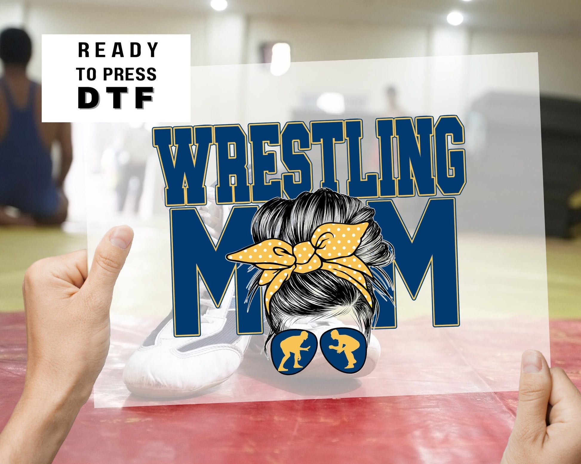 DTF Transfers Ready to Press Tshirt Transfers Wrestling Mom Heat Transfer Direct to Film Sports Transfers