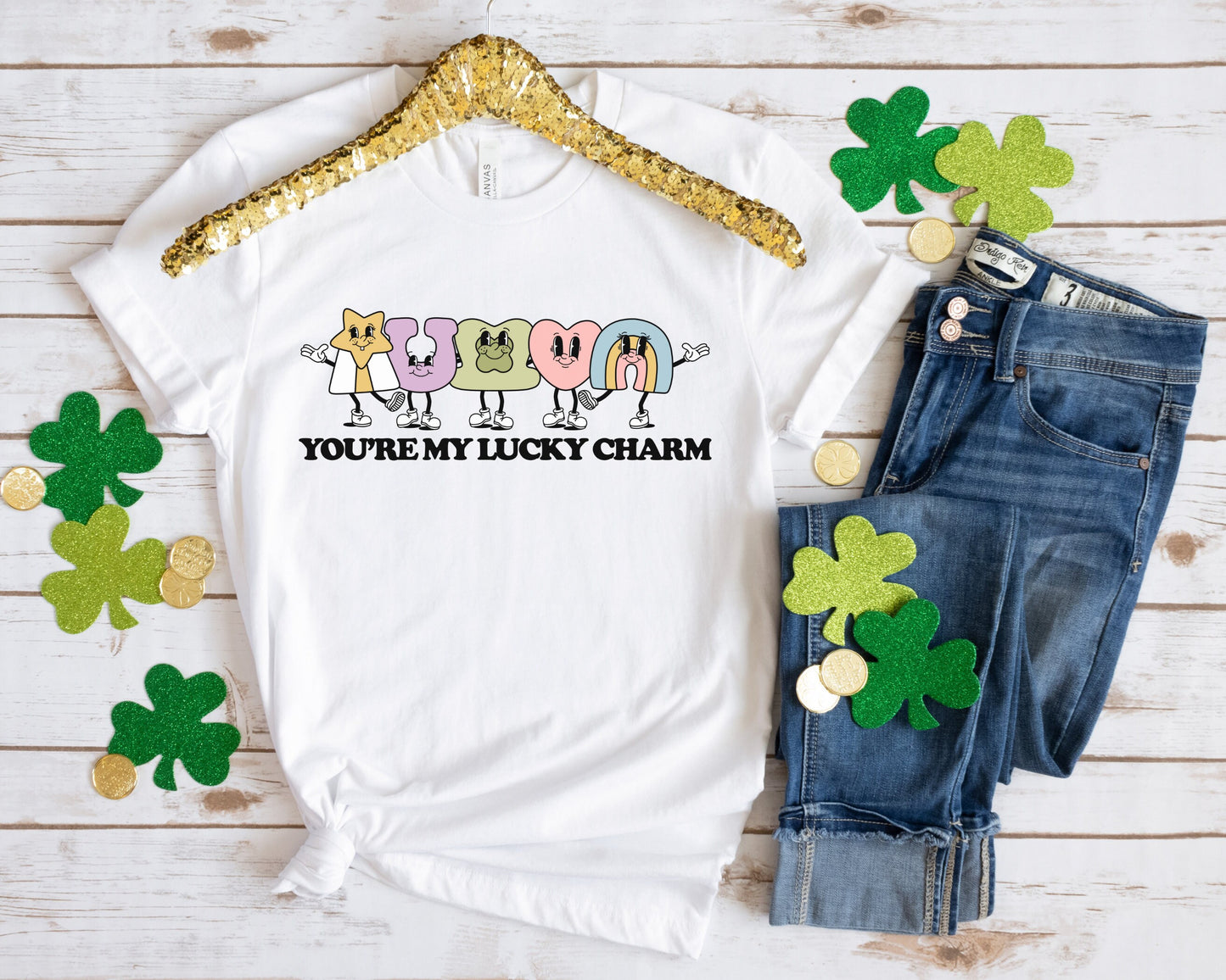 DTF Tshirt Transfer Ready to Press St Patricks Day T shirt Transfers Heat Transfer Direct to Film dtf You're My Lucky Charm dtf for T-shirts