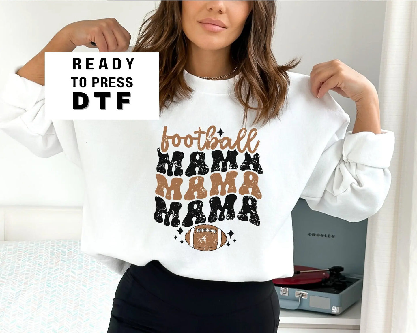 DTF Ready to Press Tshirt Transfers Game Day Heat Transfer Direct to Film dtf Transfers dtf Football Mama Transfer