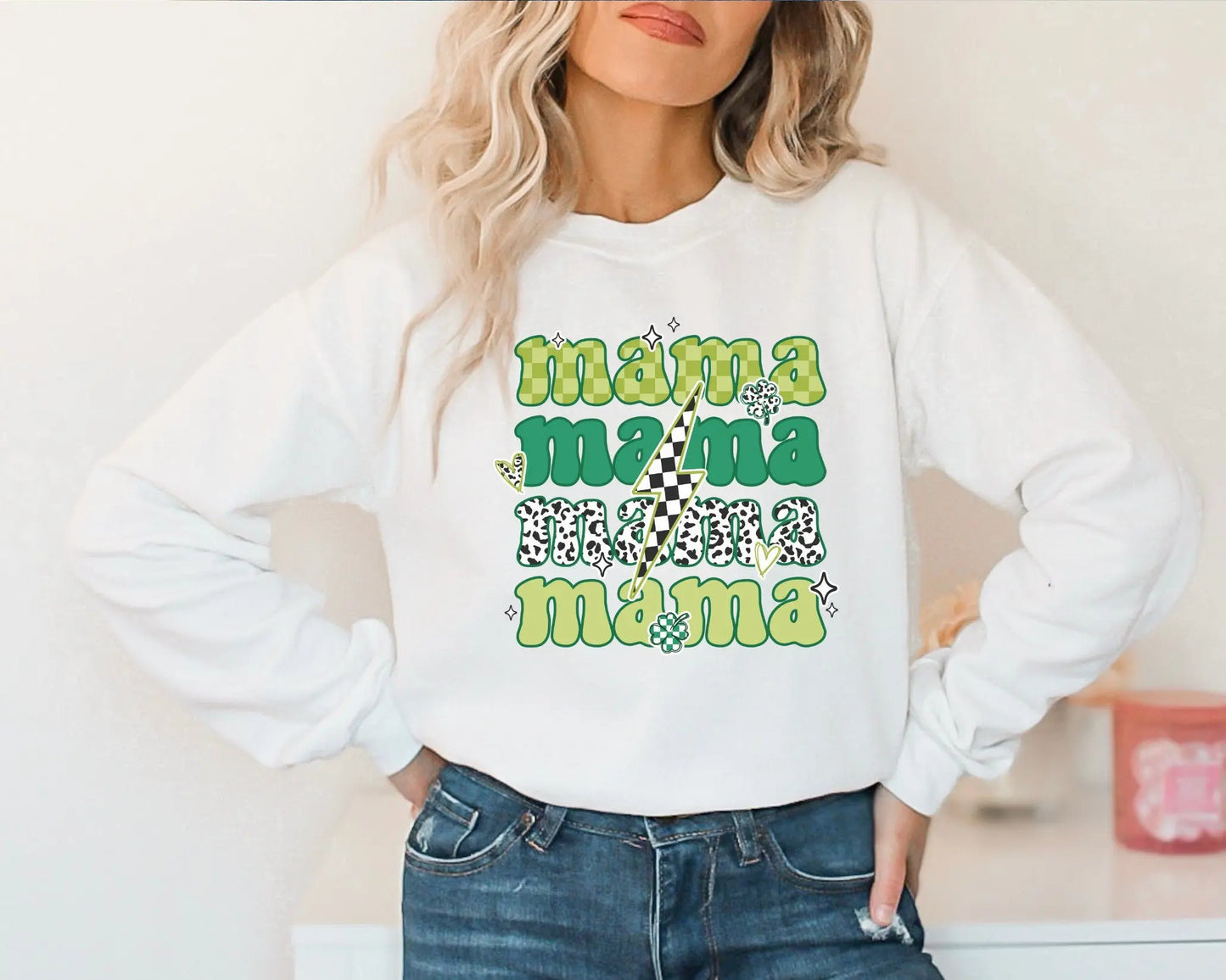 DTF Ready to Press Tshirt Transfers St Patricks Day Heat Transfer Direct to Film dtf Transfers dtf Patrick's Day Mama Tshirt Transfer
