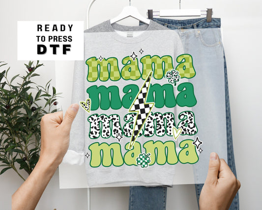 DTF Ready to Press Tshirt Transfers St Patricks Day Heat Transfer Direct to Film dtf Transfers dtf Patrick's Day Mama Tshirt Transfer