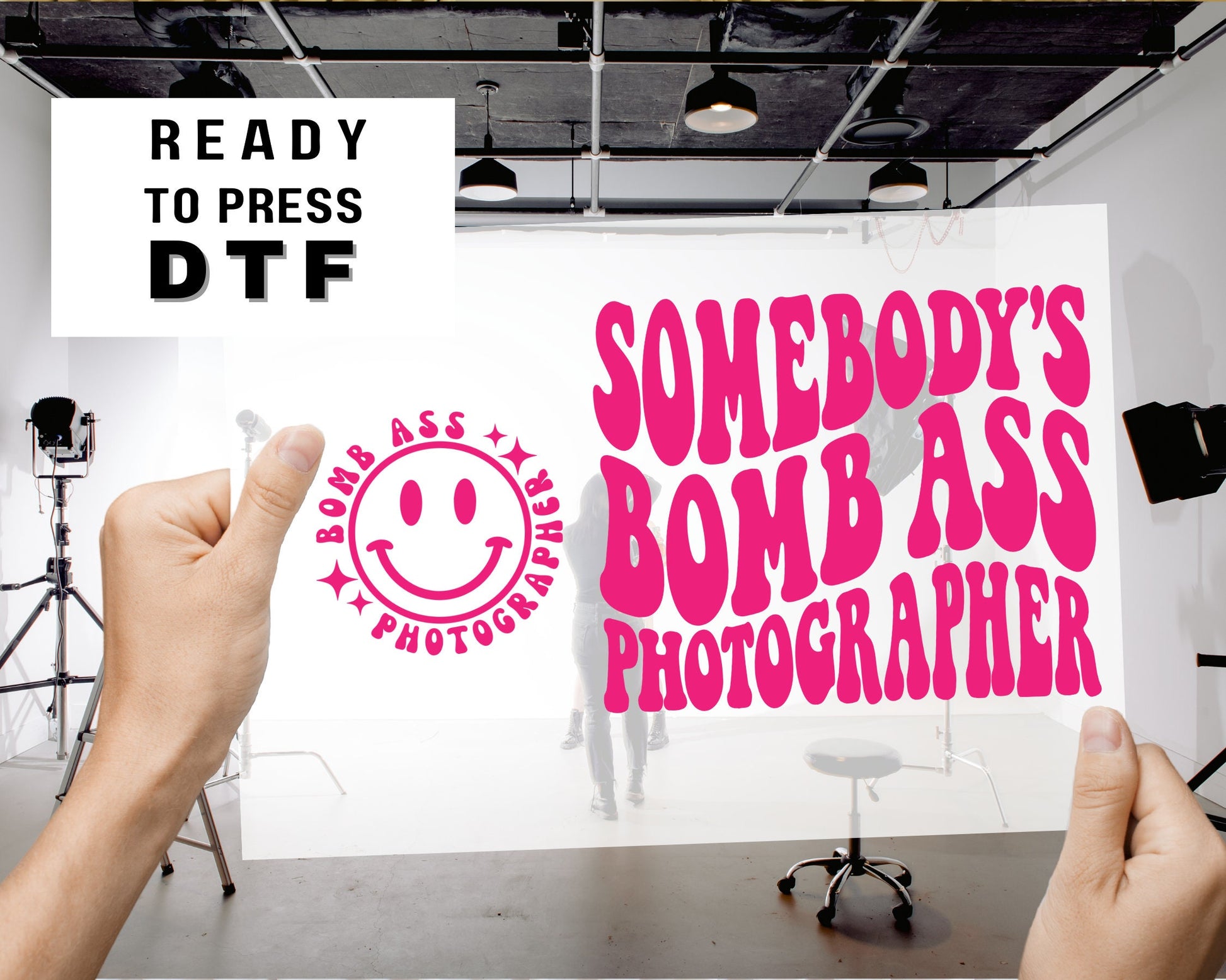 DTF Ready to Press Tshirt Transfers Photographer Direct to Film dtf Transfers dtf Somebody's Bomb Ass Photographer dtf Transfers