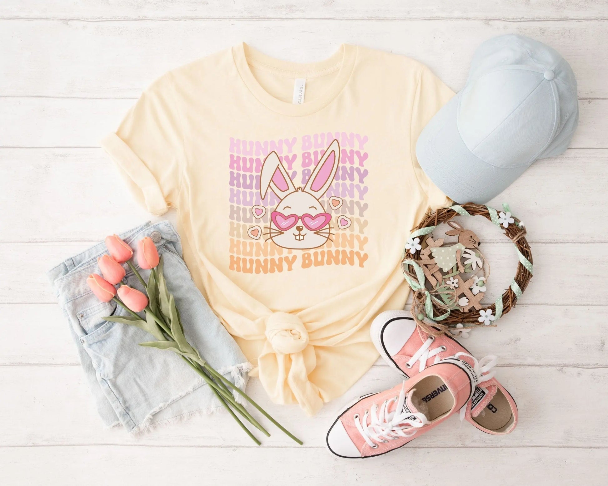 Easter Hunny Bunny DTF, Ready to Press, T-shirt Transfers, Heat Transfer, Direct to Film, Retro Easter, Hunny Bunny, Easter shirt dtf,