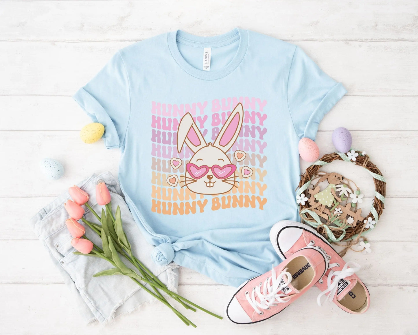 Easter Hunny Bunny DTF, Ready to Press, T-shirt Transfers, Heat Transfer, Direct to Film, Retro Easter, Hunny Bunny, Easter shirt dtf,