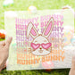 Easter Hunny Bunny DTF, Ready to Press, T-shirt Transfers, Heat Transfer, Direct to Film, Retro Easter, Hunny Bunny, Easter shirt dtf,