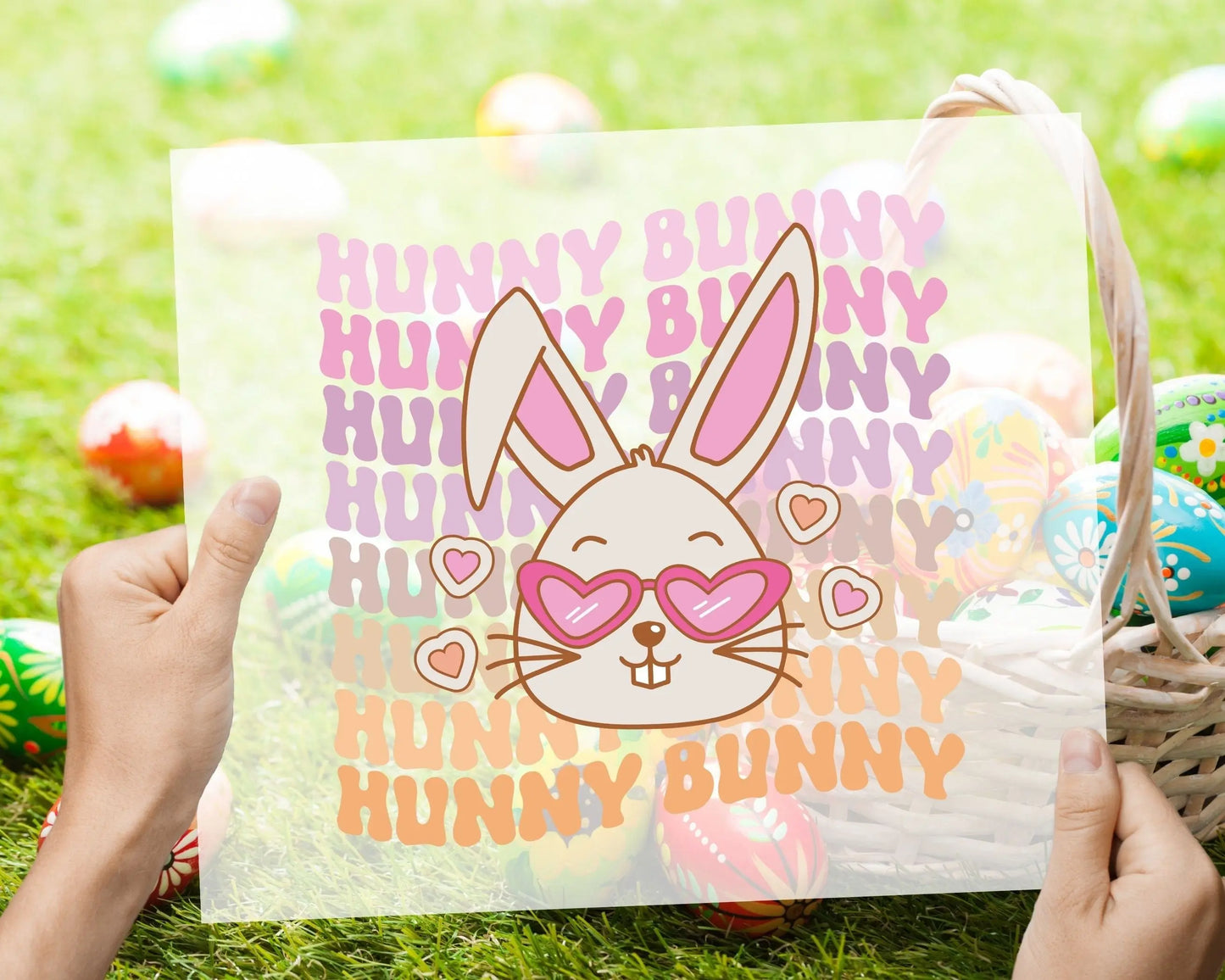 Easter Hunny Bunny DTF, Ready to Press, T-shirt Transfers, Heat Transfer, Direct to Film, Retro Easter, Hunny Bunny, Easter shirt dtf,